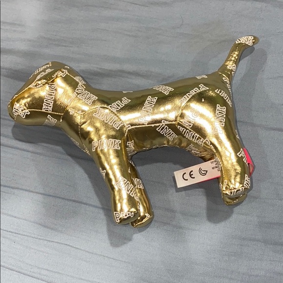 Victoria’s Secret PINK Gold Metallic Dog - Picture 2 of 4